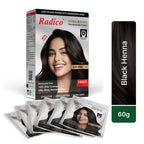 Radico Herbal Hair Color Natural Black Henna 60 Grams 100 G
