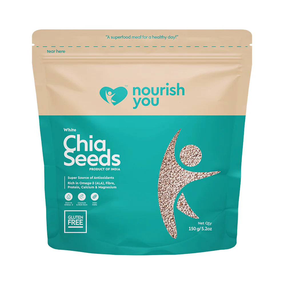 Nourish White Chia Seeds 150G