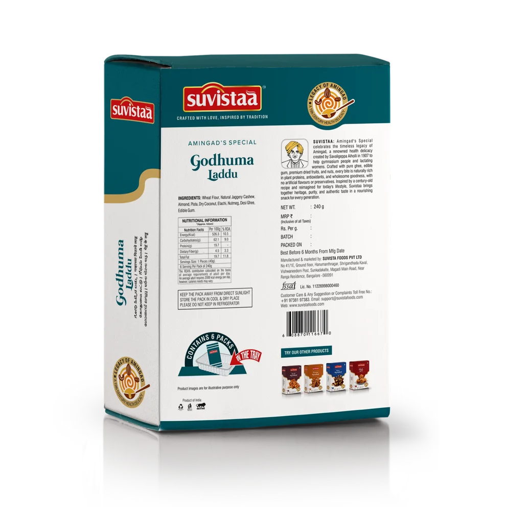 Suvista foods godhuma Ladu 250 GM