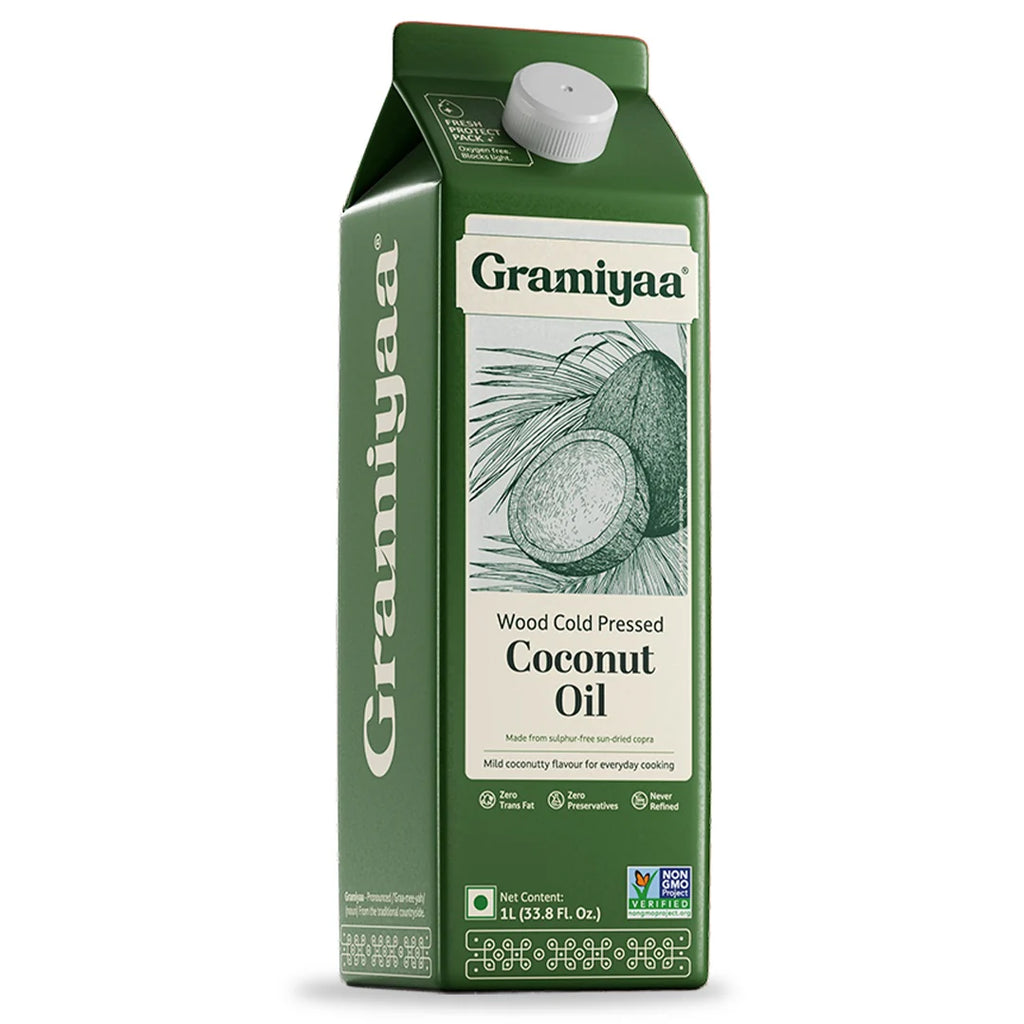 Gramiyaa Wood Cold Pressed Coconut Oil 1L