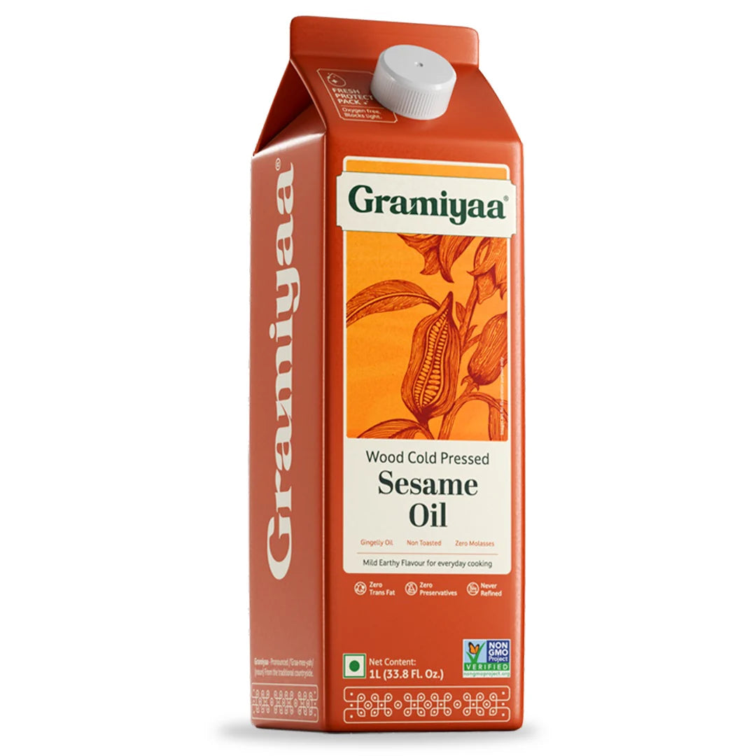 Gramiyaa Wood Cold Pressed Sesame Oil 1L