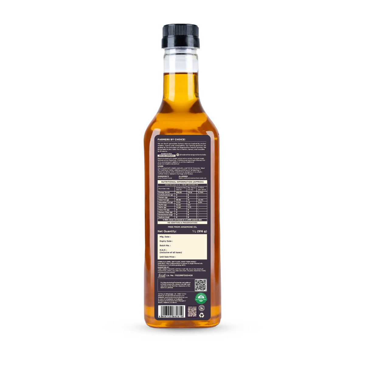 TBOF Mustard Oil 1 LTR