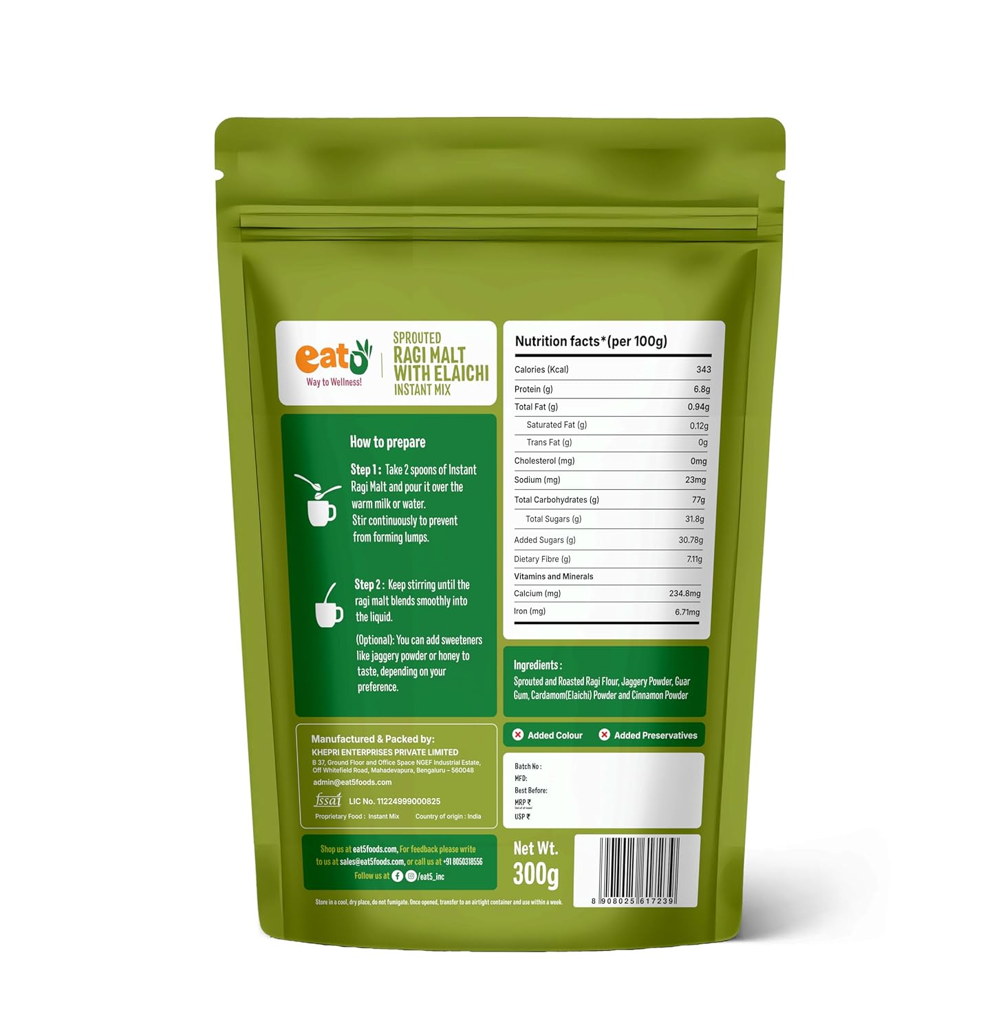 Eat 5 Sprouted Ragi Malt