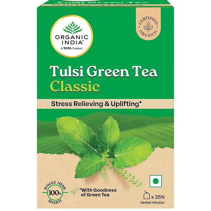 ORGANIC INDIA GREEN TEA 25 BAGS