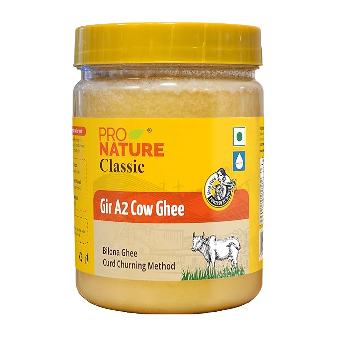 Pronature Cow Ghee A2 500 Ml Glass Jar