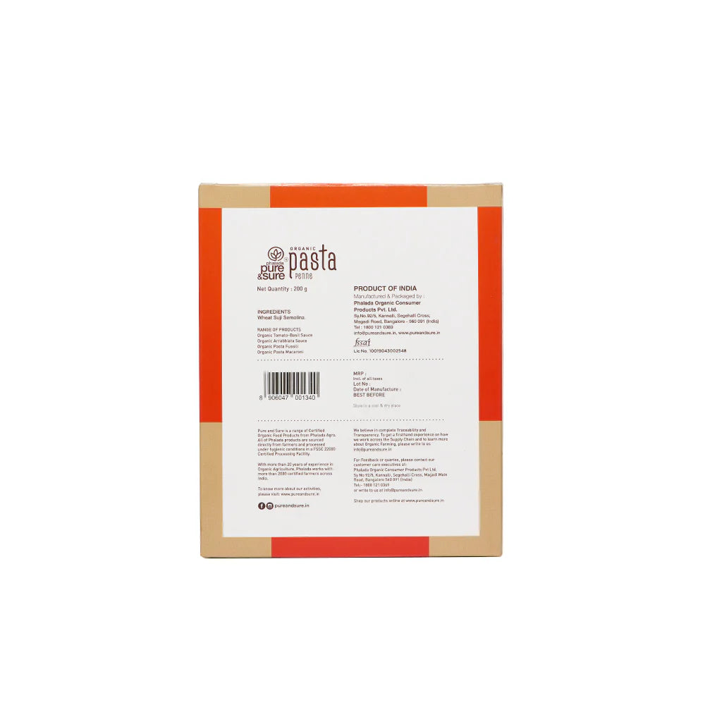 Pure And Sure Pasta Penne 200Gm