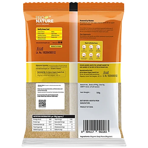 Pronature Sooji / Rava (Regular) 500G