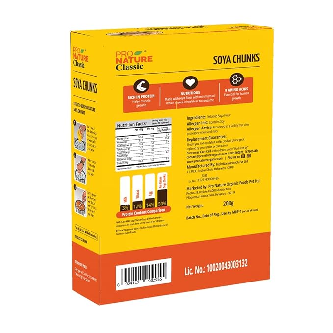 Pronature Soya Chunks Box 200Gm