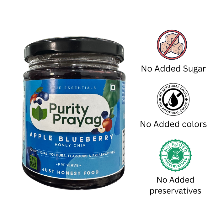 Purity Prayag Apple Blueberry Honey Chia Spread