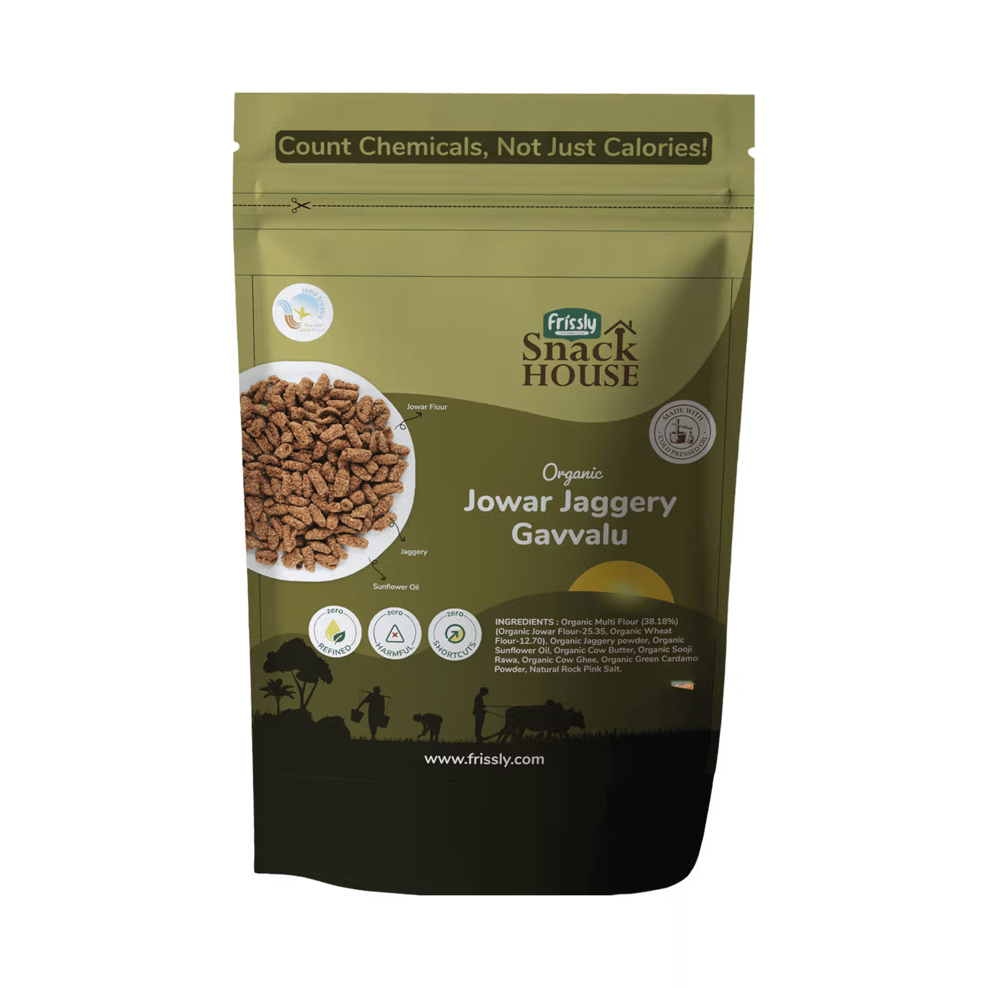 FRISSLY JOWAR JAGGERY GAVVALU 100 GM