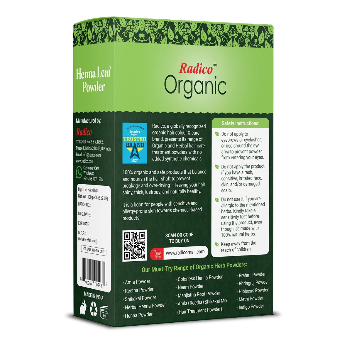Radico Henna Powder 100 G