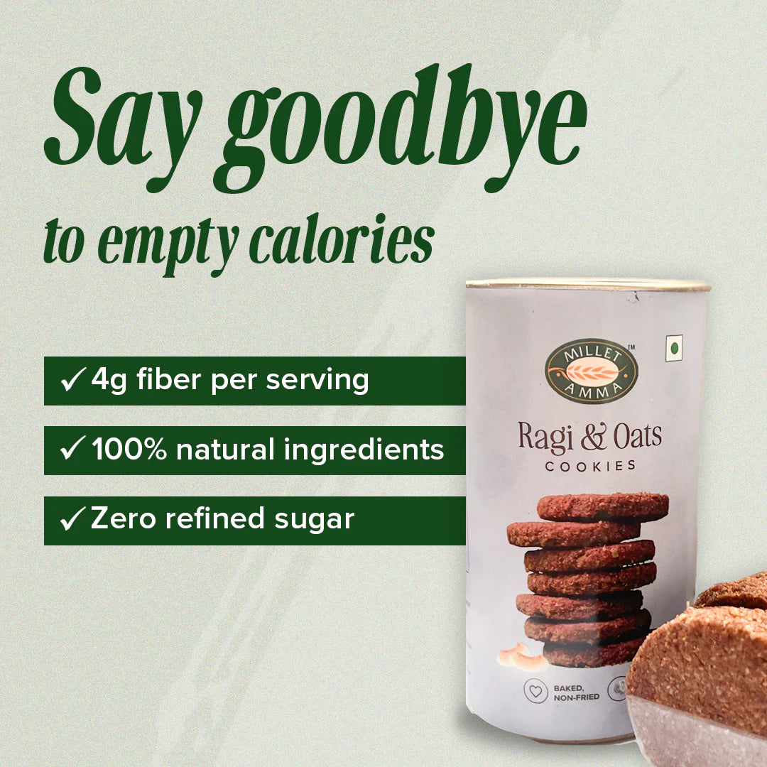 Millet Amma Ragi Oats Cookies 135G