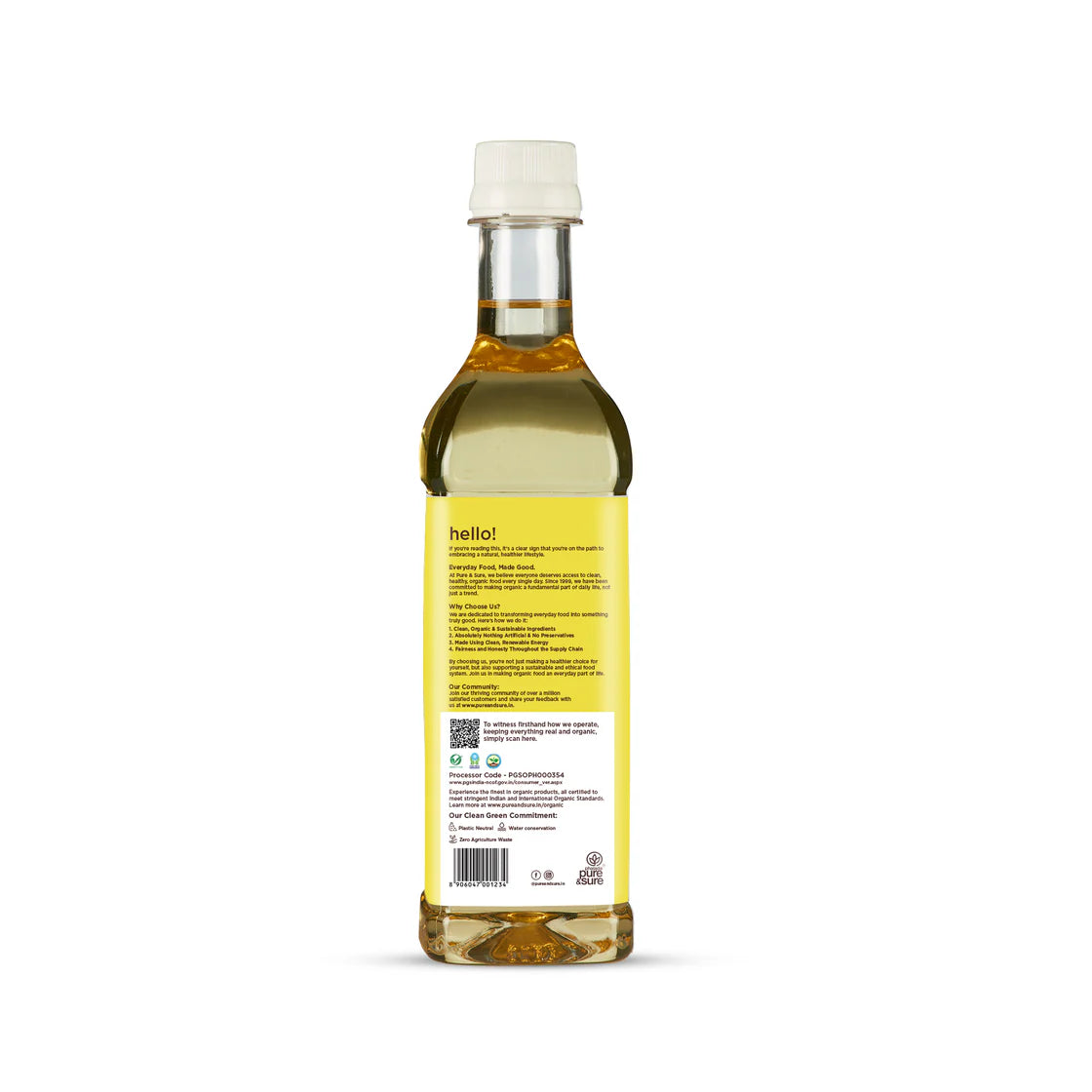Ps Org Sunflower Oil - 1Ltr