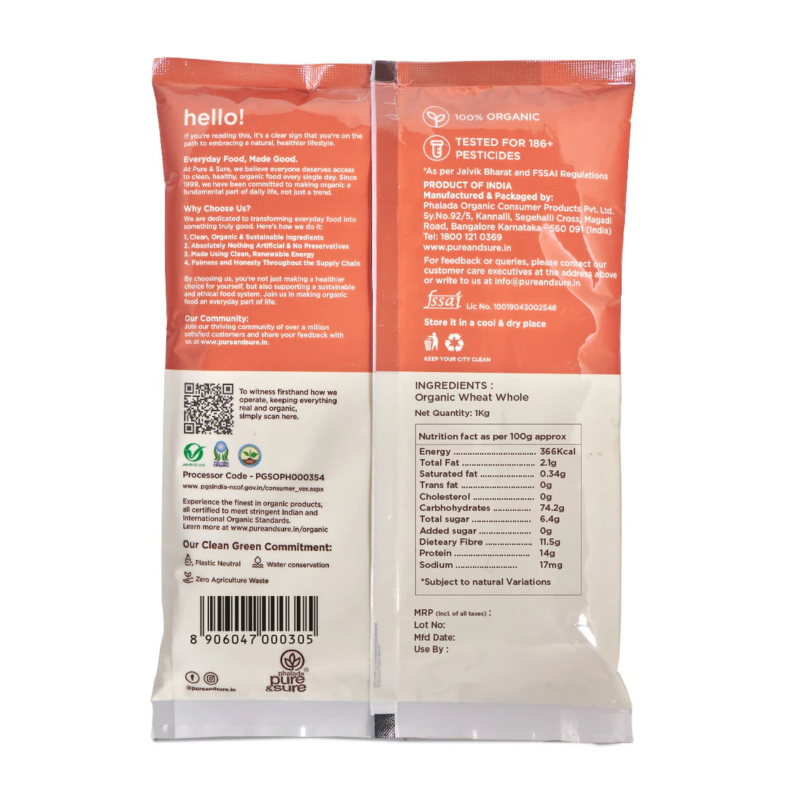 Ps Organic Wheat Flour 1 Kg