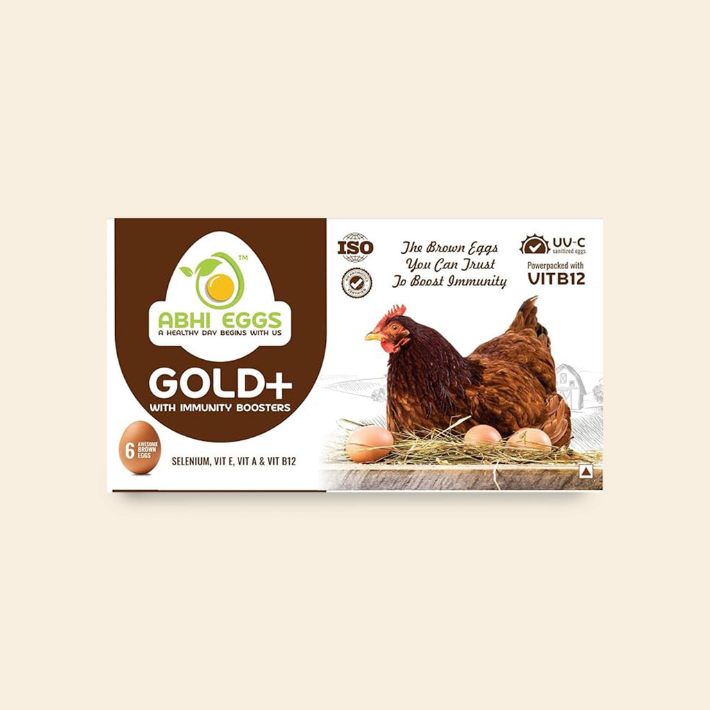 Abhi Foods Gold+ With Immunity Boosters Eggs - Pack Of 6