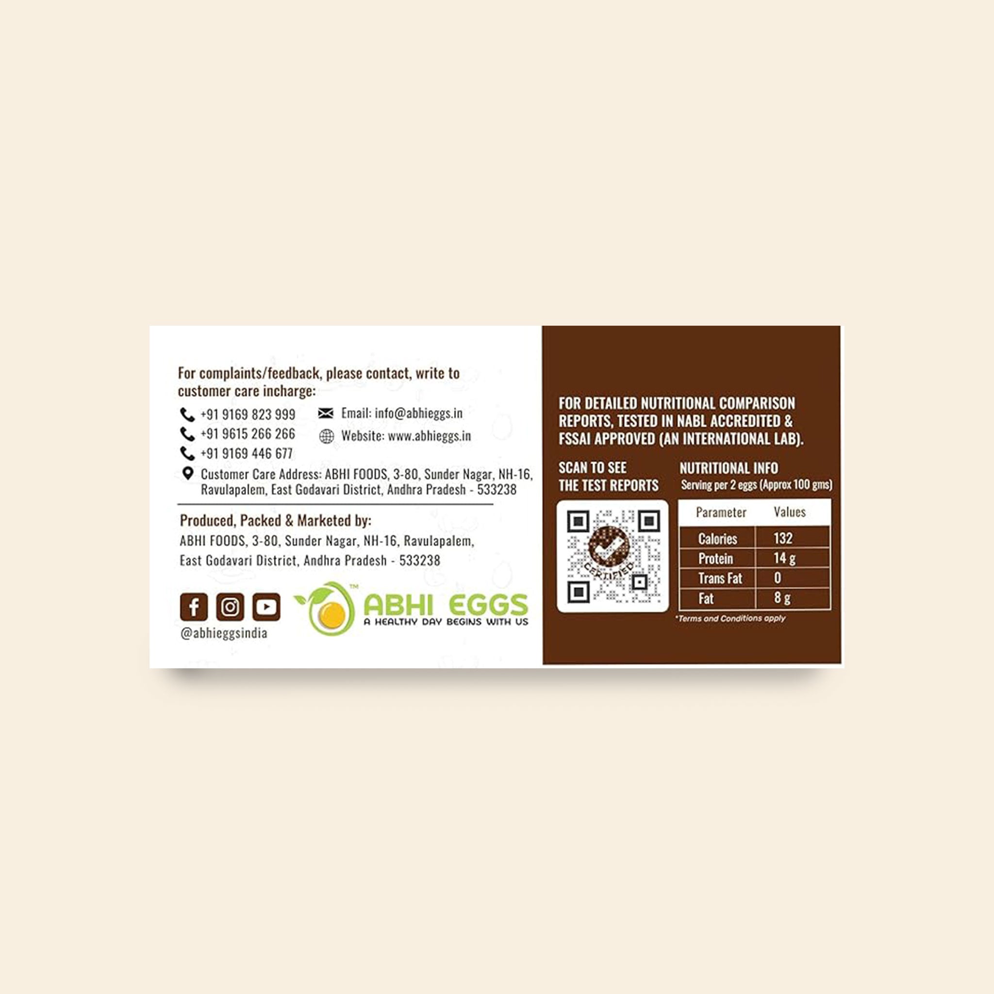 Abhi Foods Gold+ With Immunity Boosters Eggs - Pack Of 6