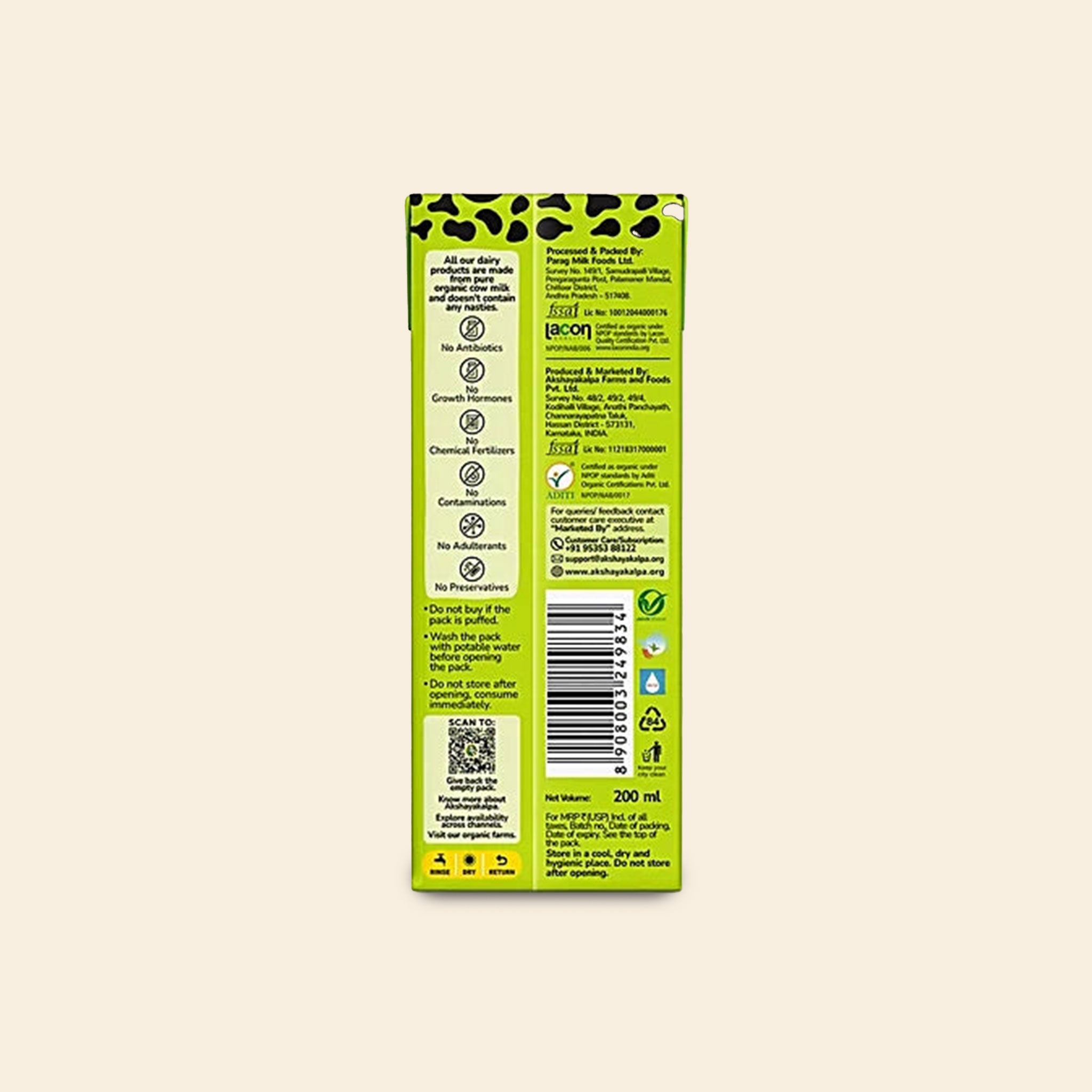Akshayakalpa Butter Milk Plain 200 Ml