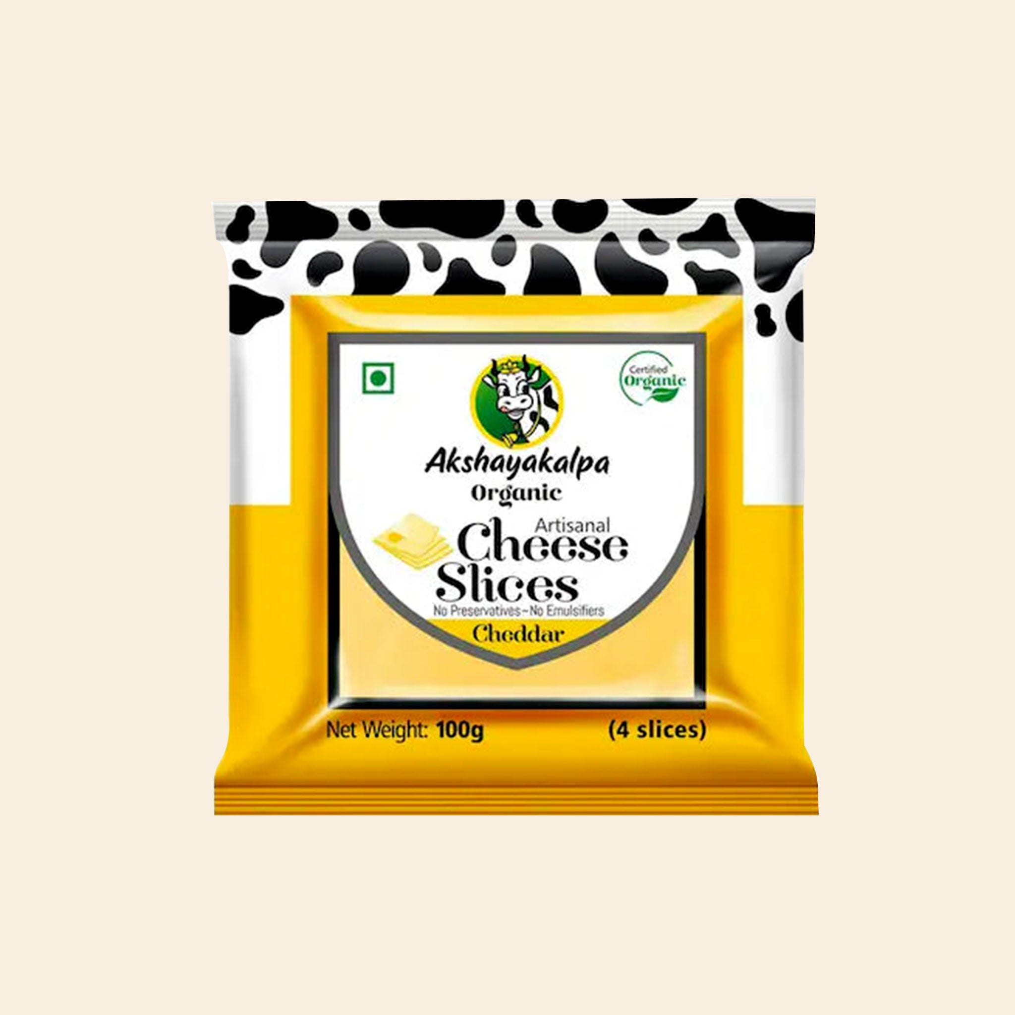 Akshayakalpa - Organic Cheese Slices, 100 Grams