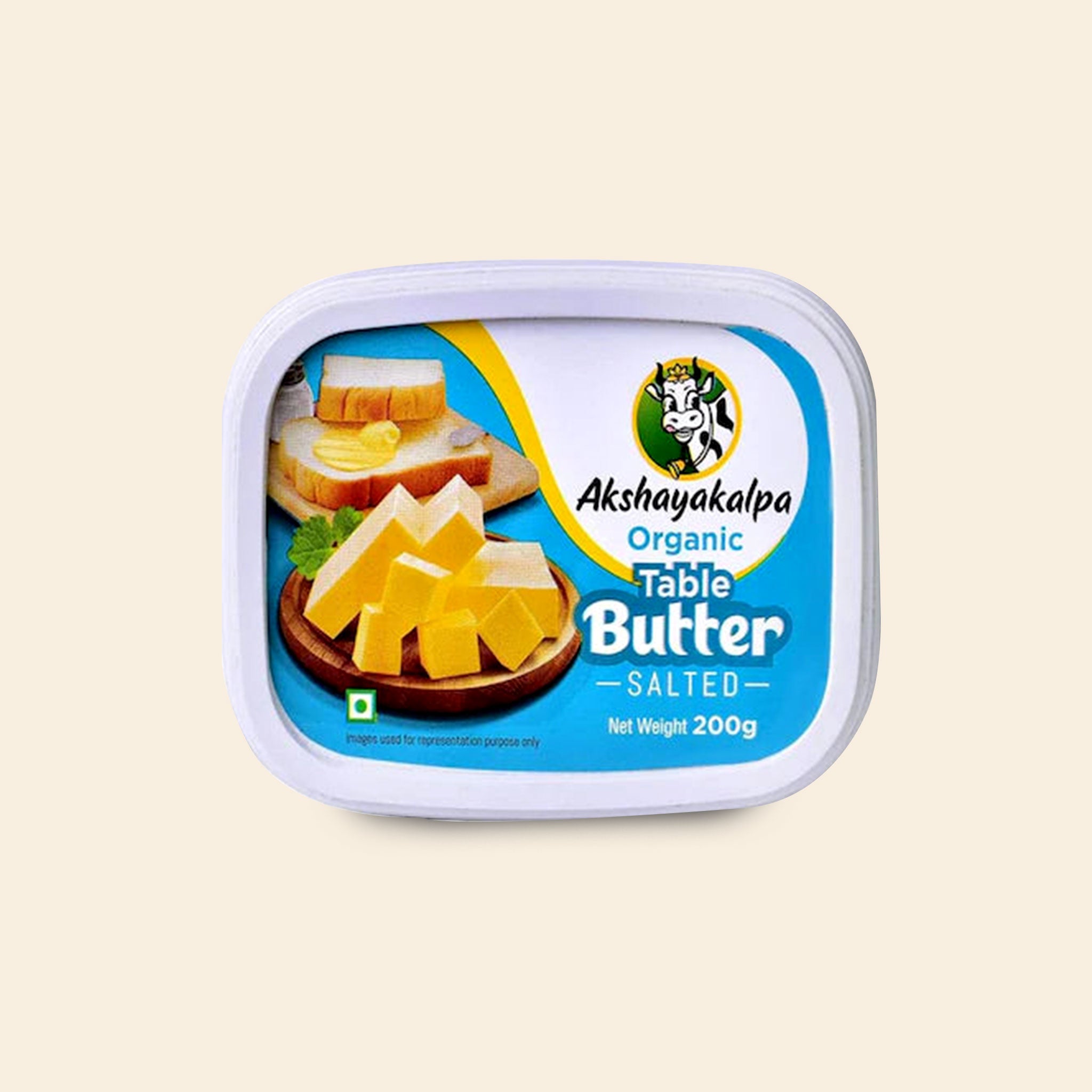 Akshayakalpa Organic Table Butter Salted 200 Grams
