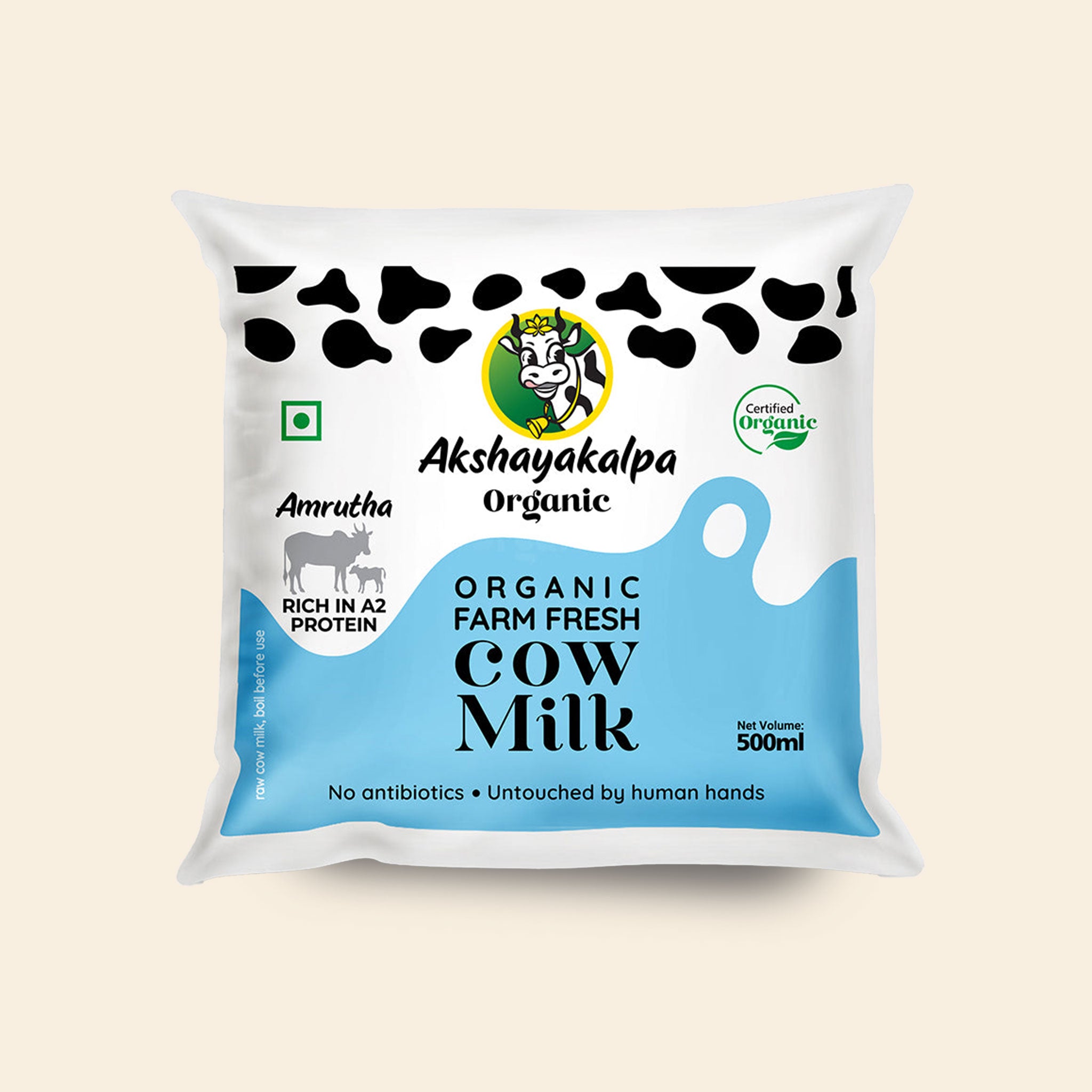 Akshayakalpha Amrutha A2 Farm Fresh Milk 500 Ml