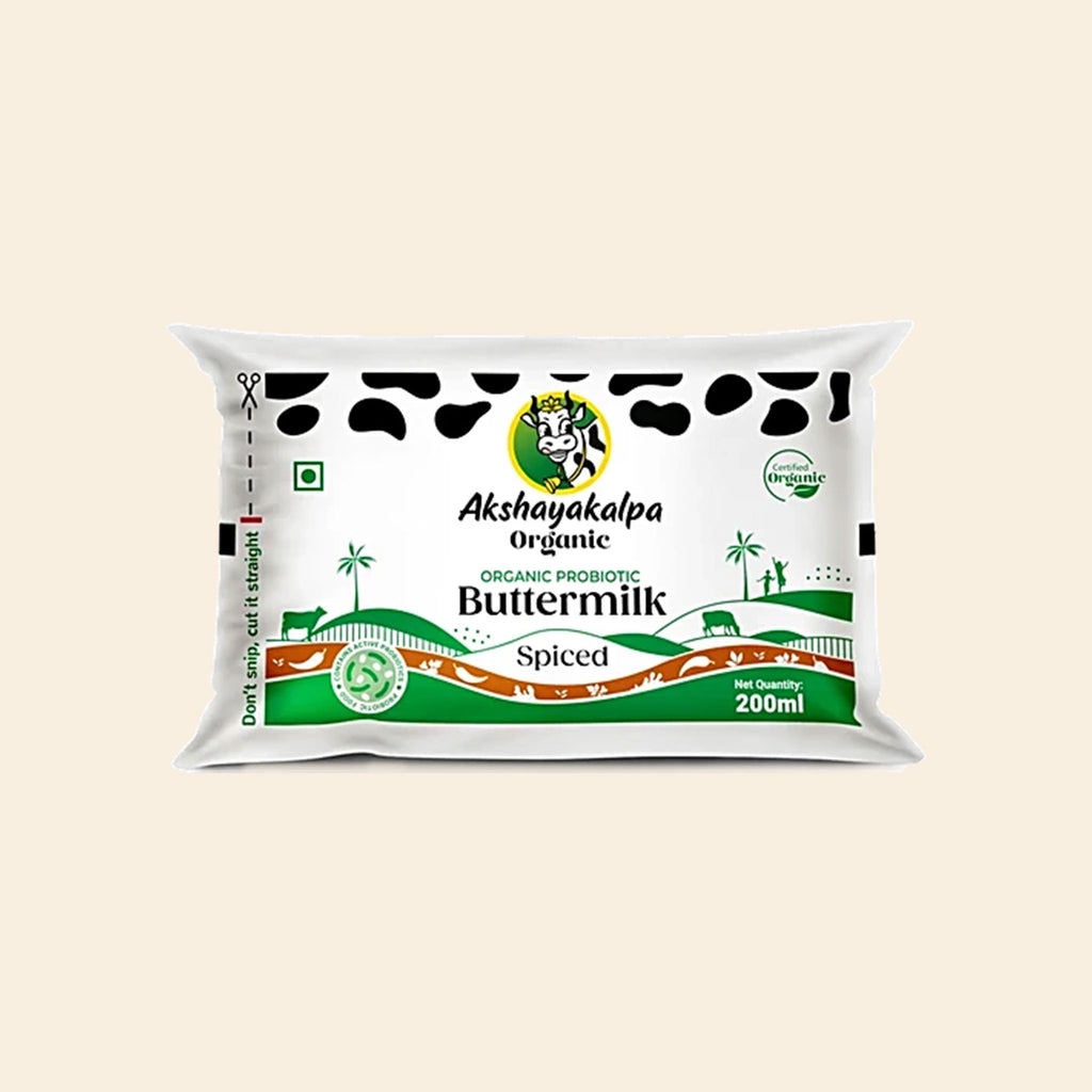 Akshayakalpha Probiotic A2 Butter Milk Spiced 200 Ml