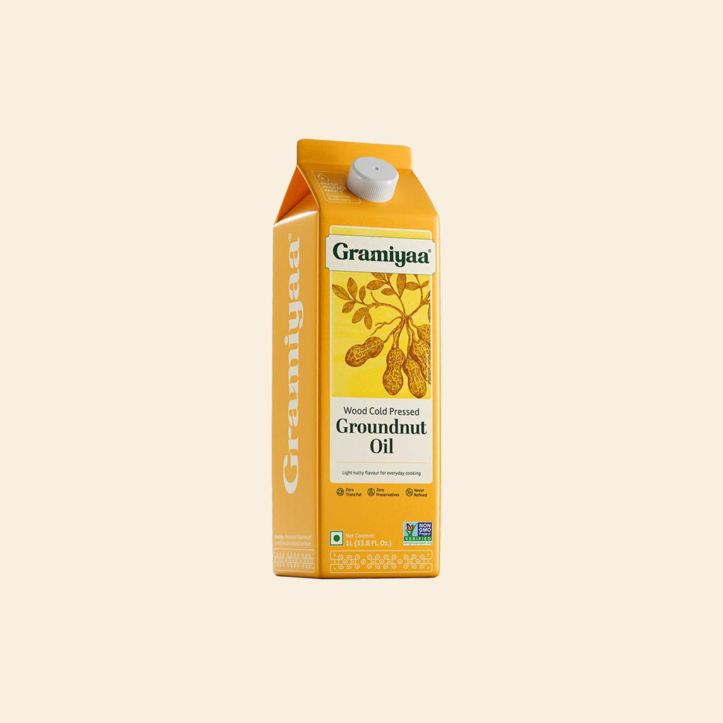 Gramiyaa Wood Cold Pressed Groundnut Oil 1L