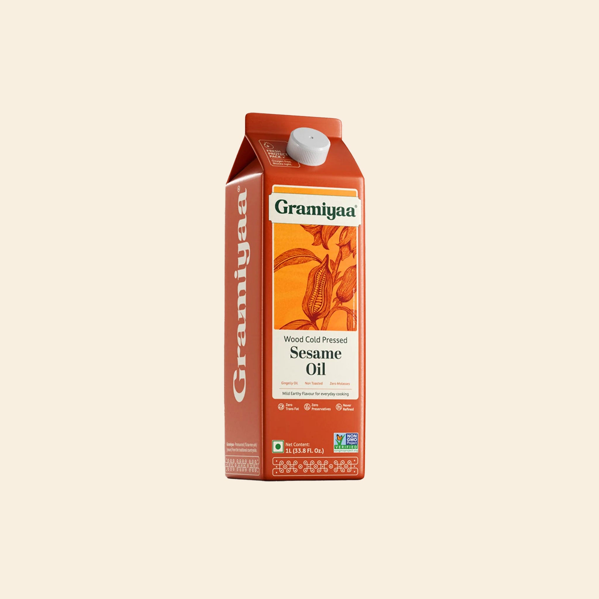 Gramiyaa Wood Cold Pressed Sesame Oil 1L