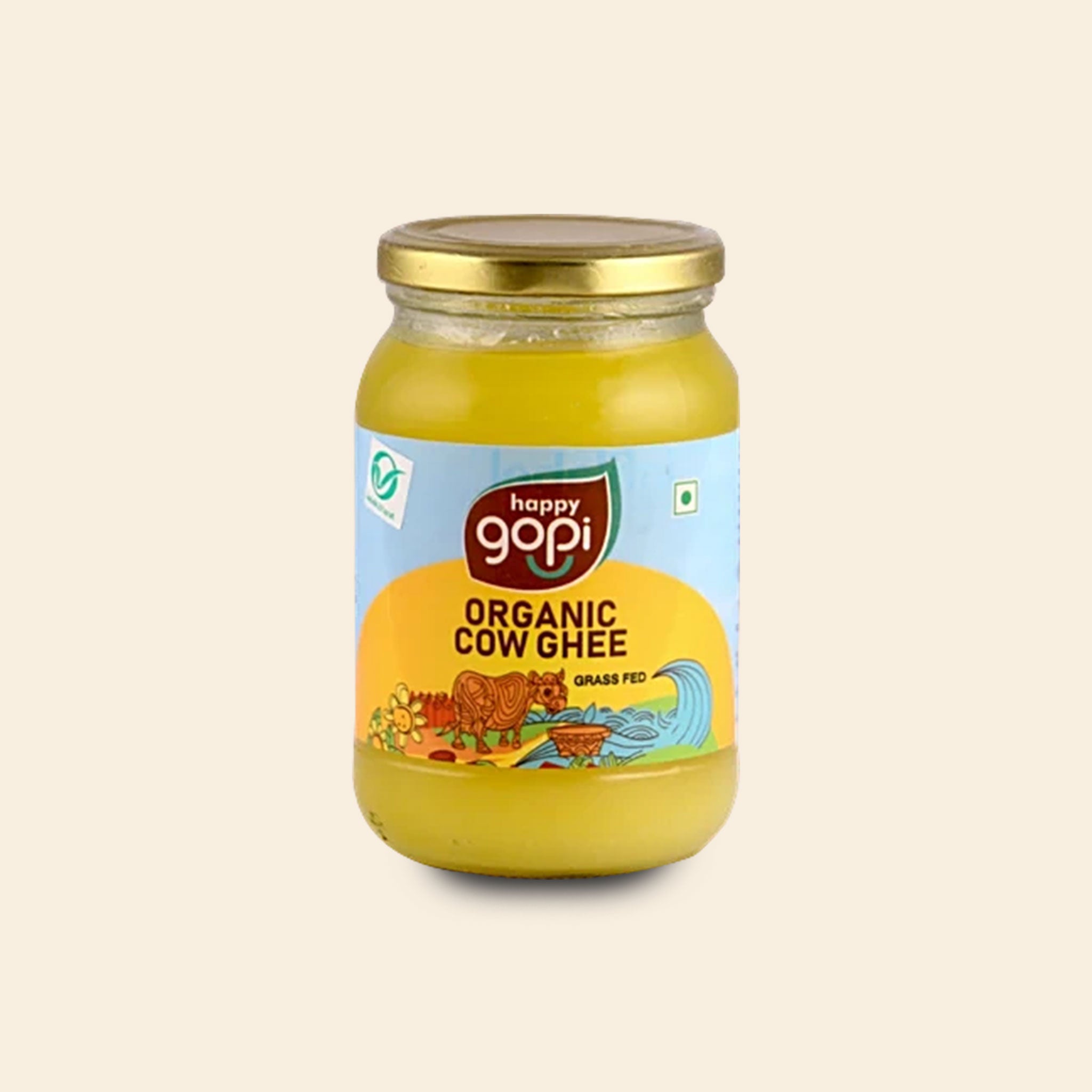 HAPPY GOPI ORGANIC COW GHEE 500 ML
