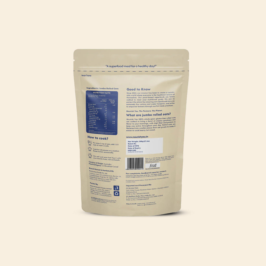 Nourish Jumbo Rolled Oats