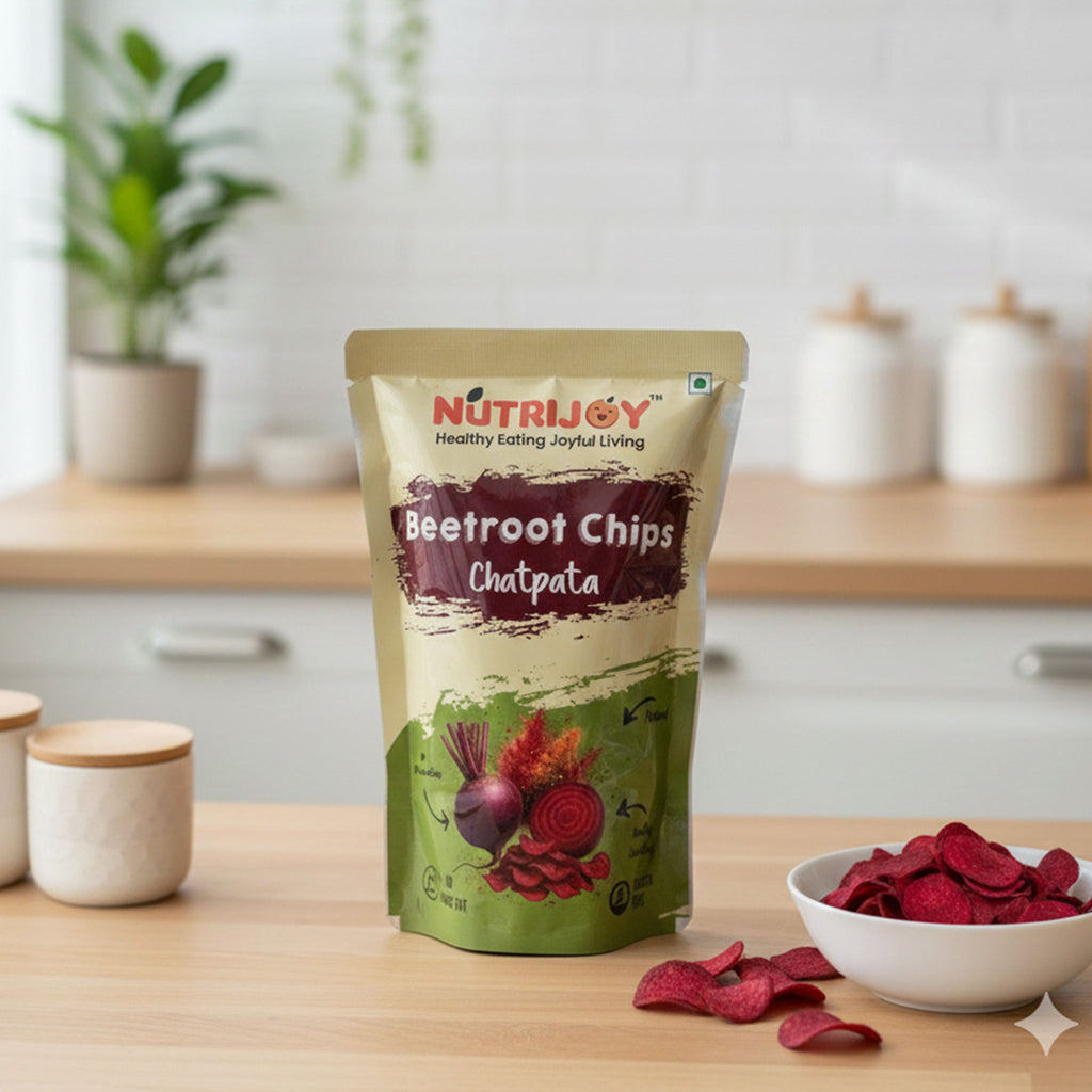 Nutrijoy Beetroot Chips Chatpata 85Gm
