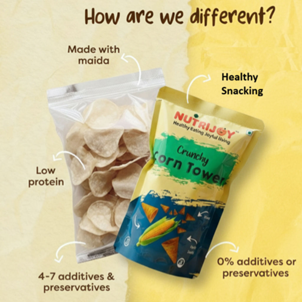 Nutrijoy Crunchy Corn Tower 85Gm