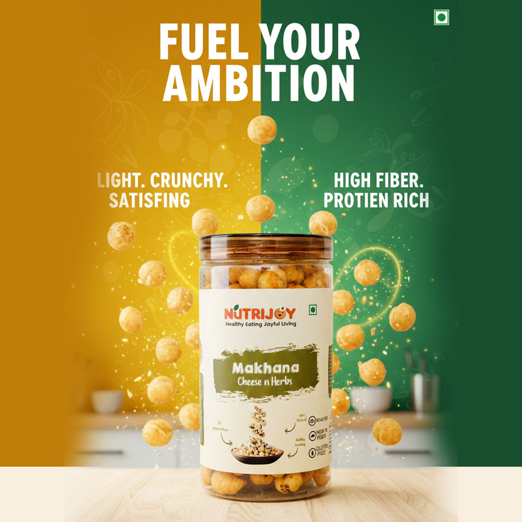 Nutrijoy Makhana Cheese Herbs 100Gm