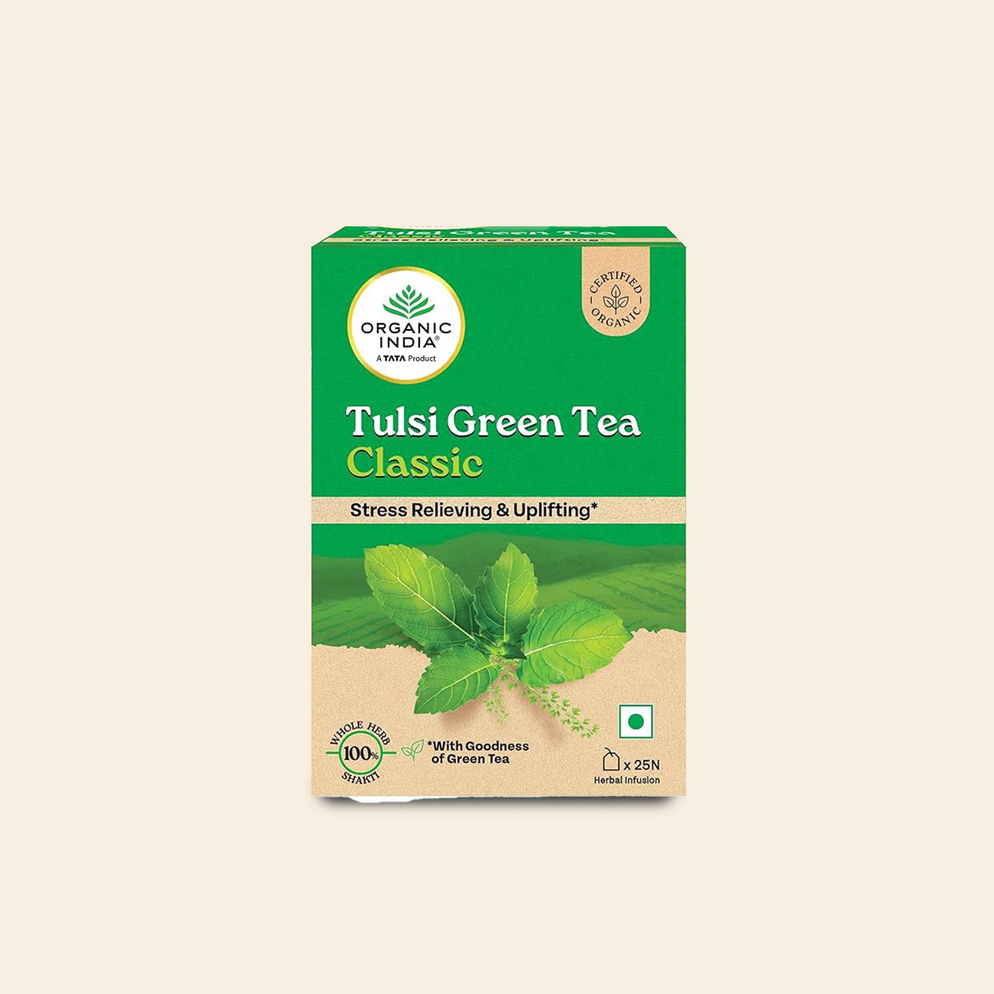 ORGANIC INDIA GREEN TEA 25 BAGS