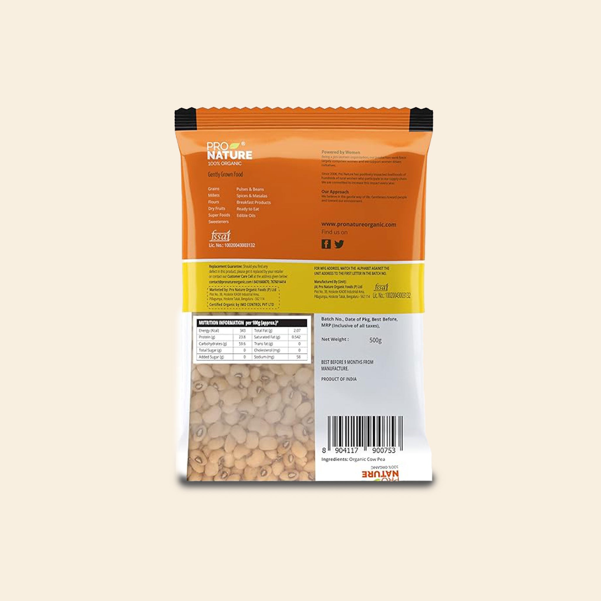 Pronature Cow Pea (White) 500G