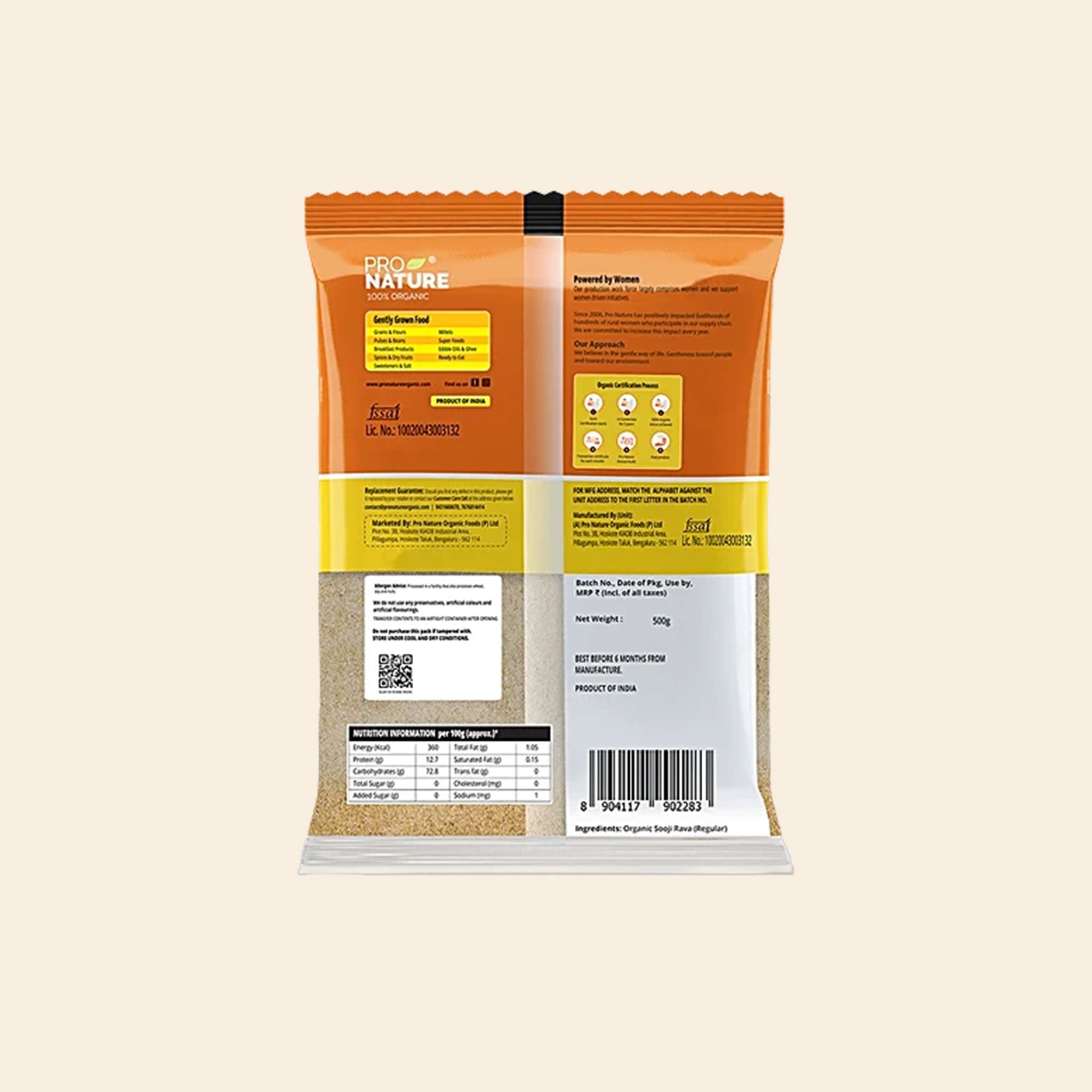 Pronature Sooji / Rava (Regular) 500G