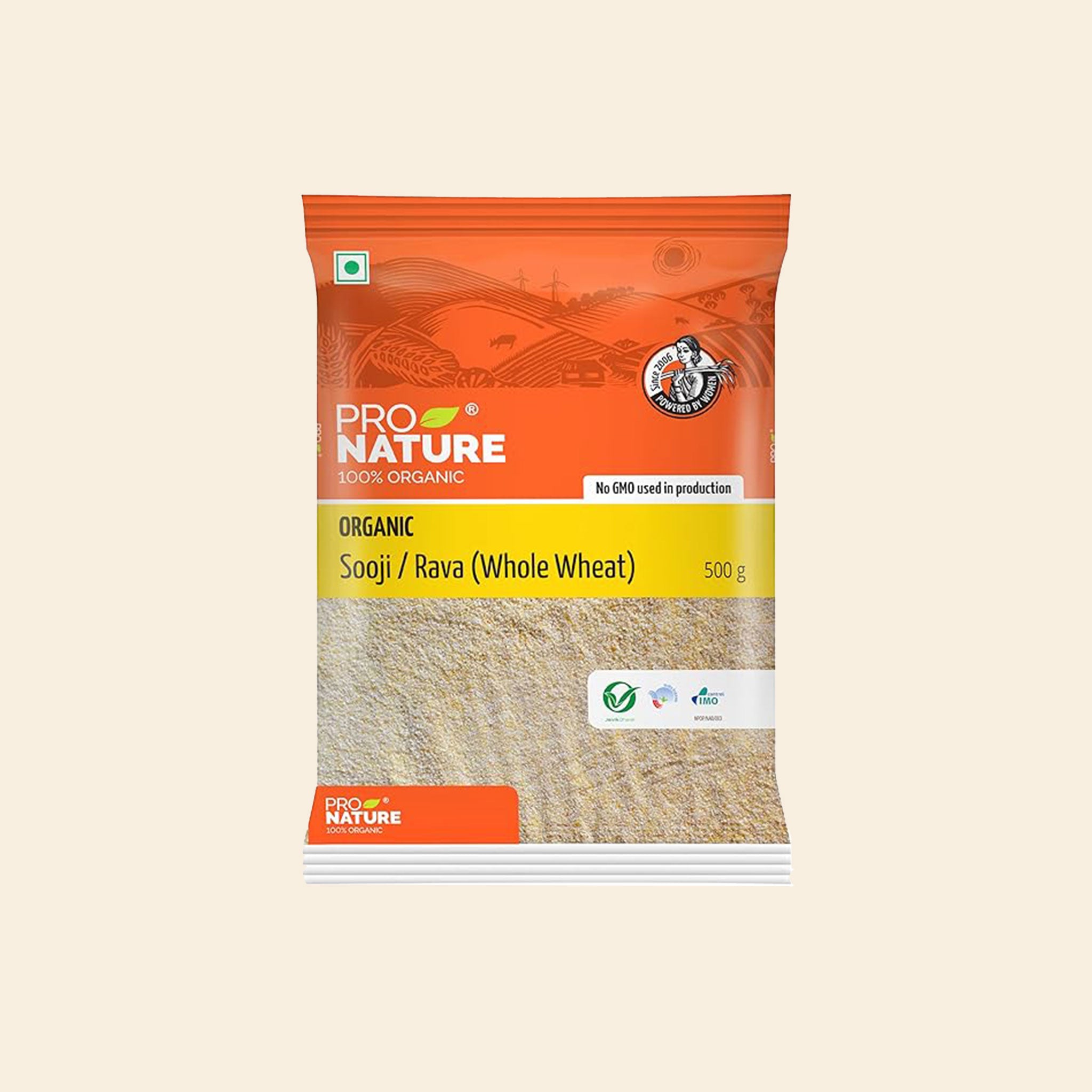 Pronature Sooji / Rava (Whole Wheat) 500G