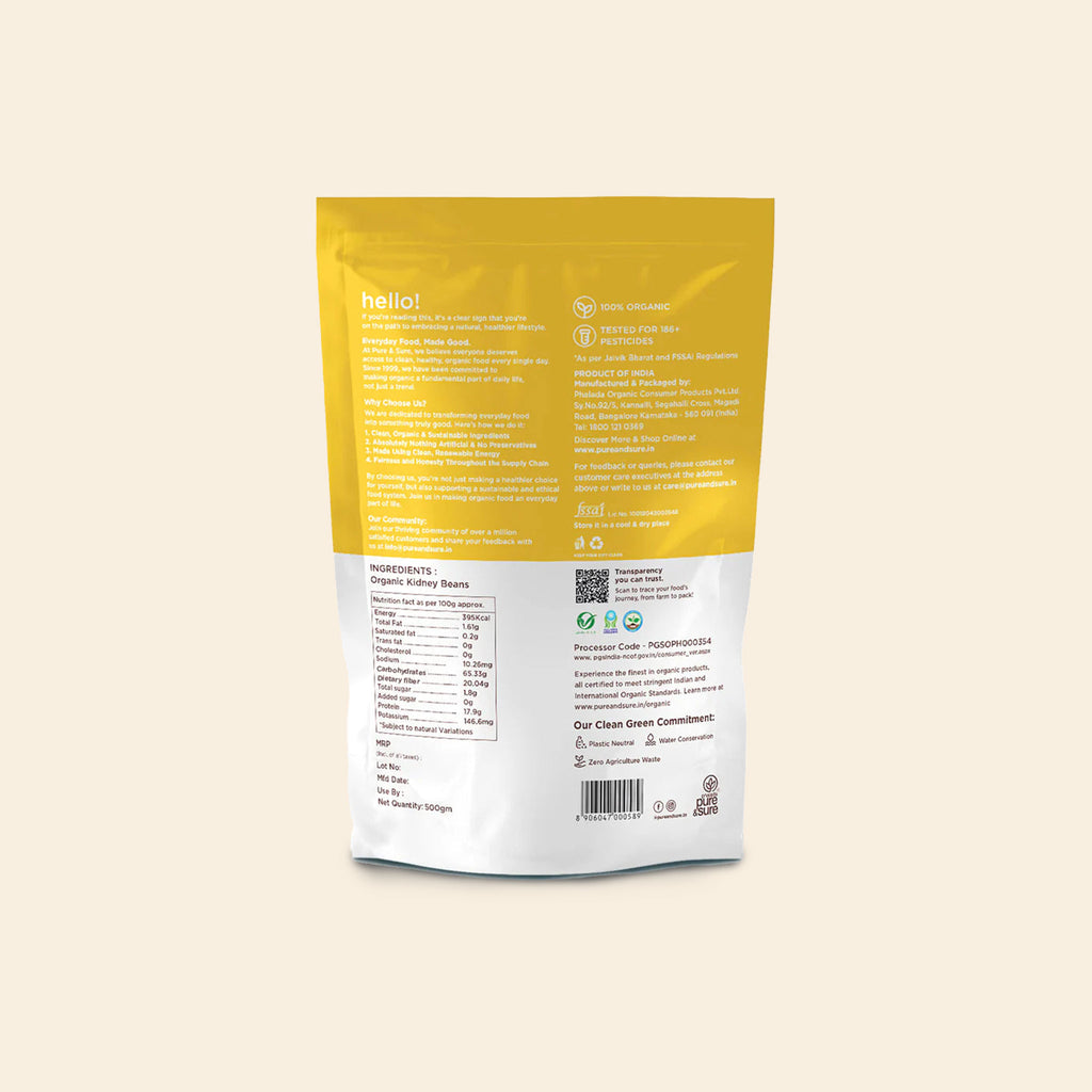 Ps Org Kidney Beans 500G