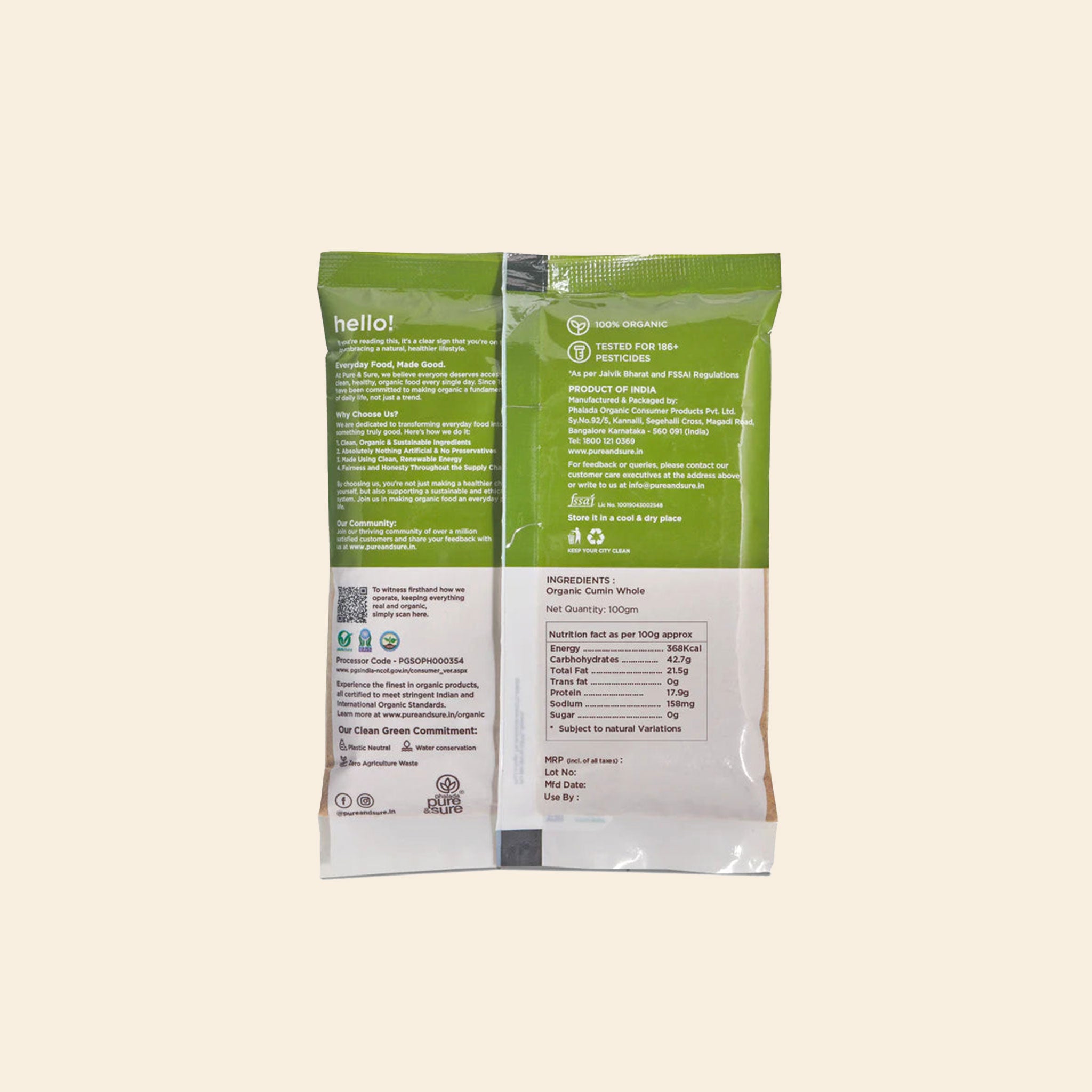 Pure And Sure Cumin 100Gm