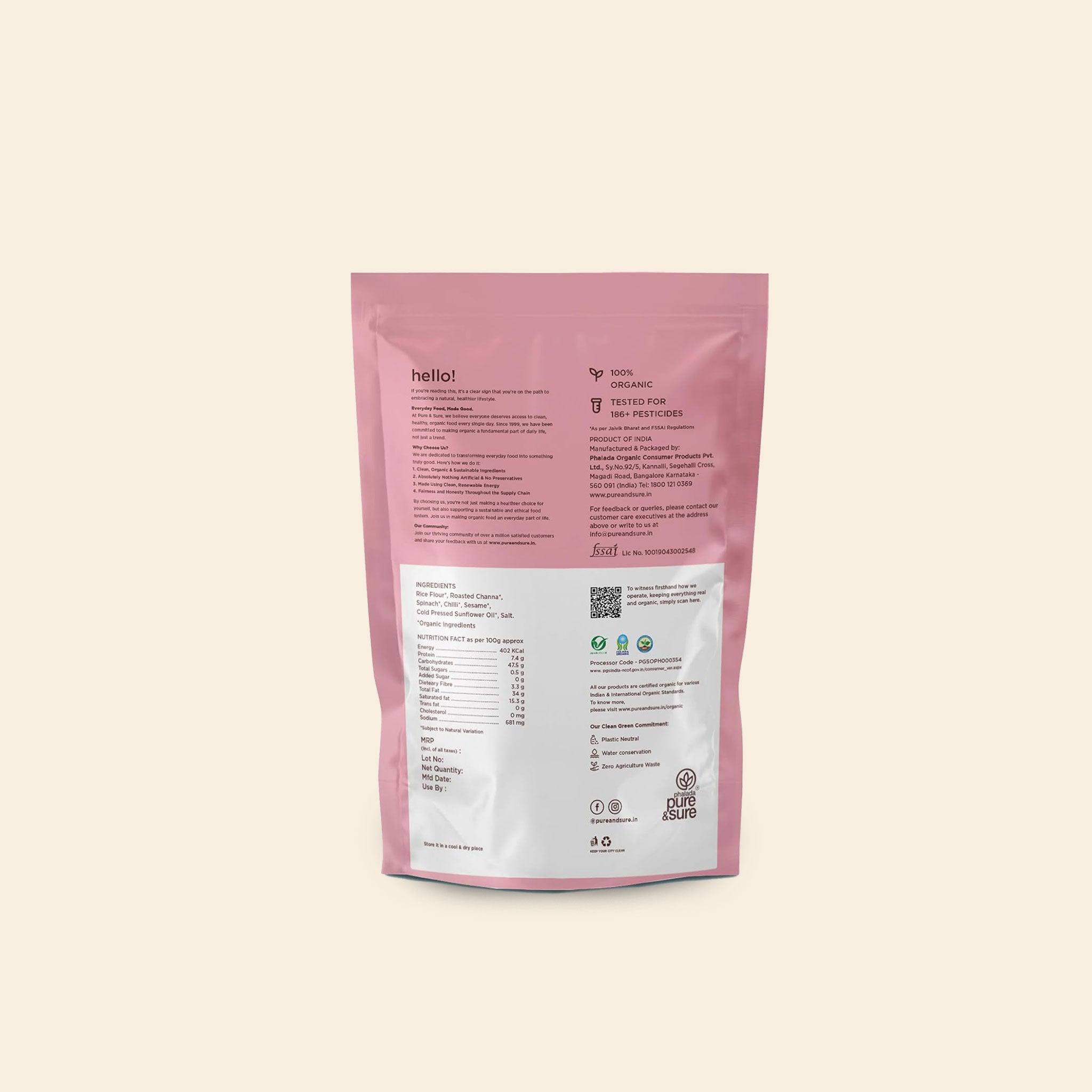 Pure And Sure Palak Chakli 200 G