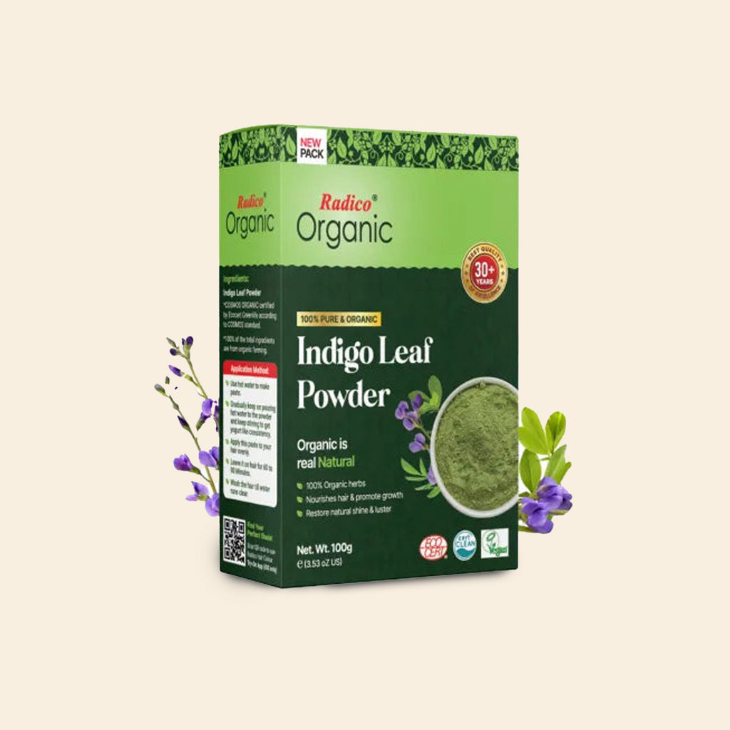 Radico Indigo Leaf Powder For Hair Coloring 100 G