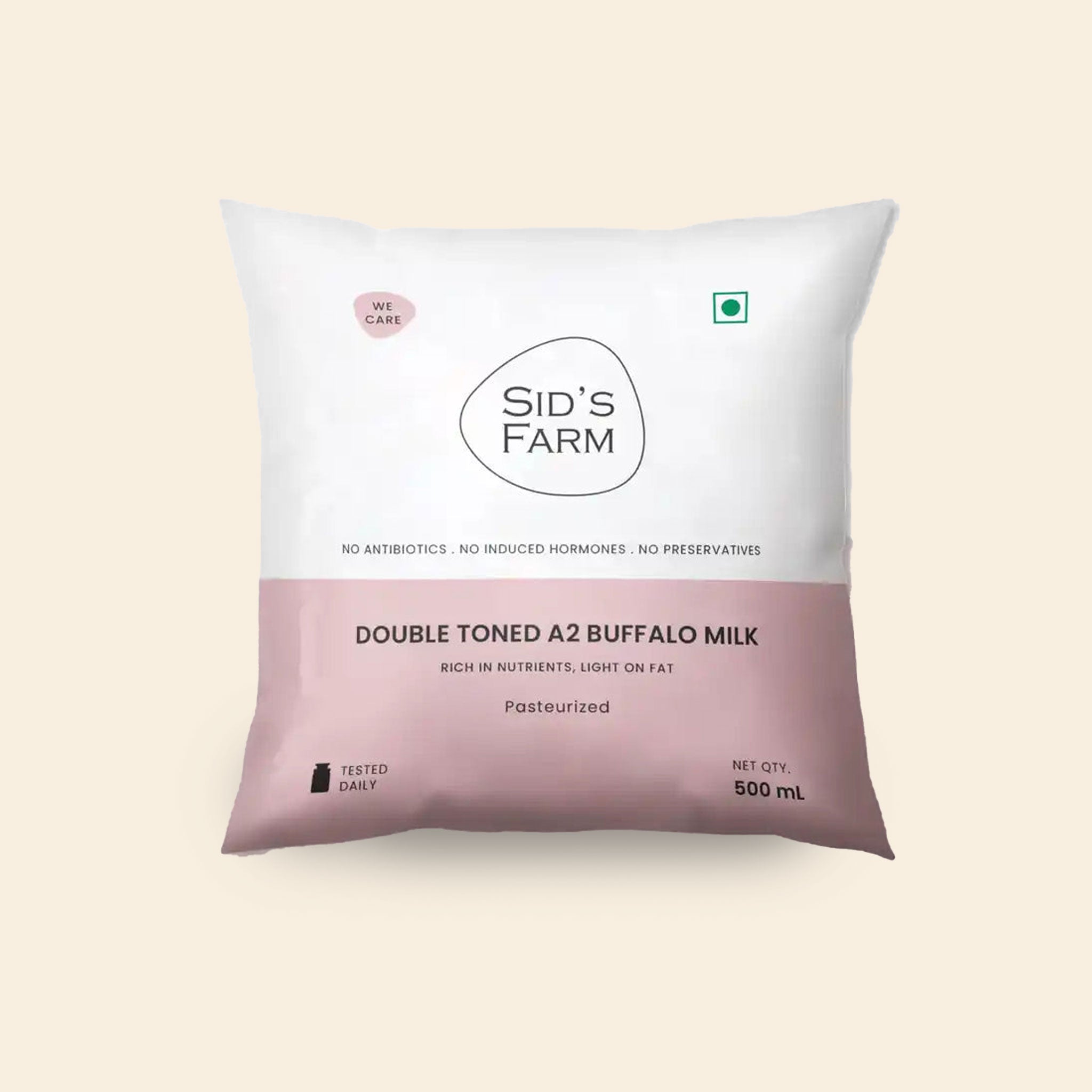 Sids Farm A2 Buffalo Milk Double Toned 500 Ml