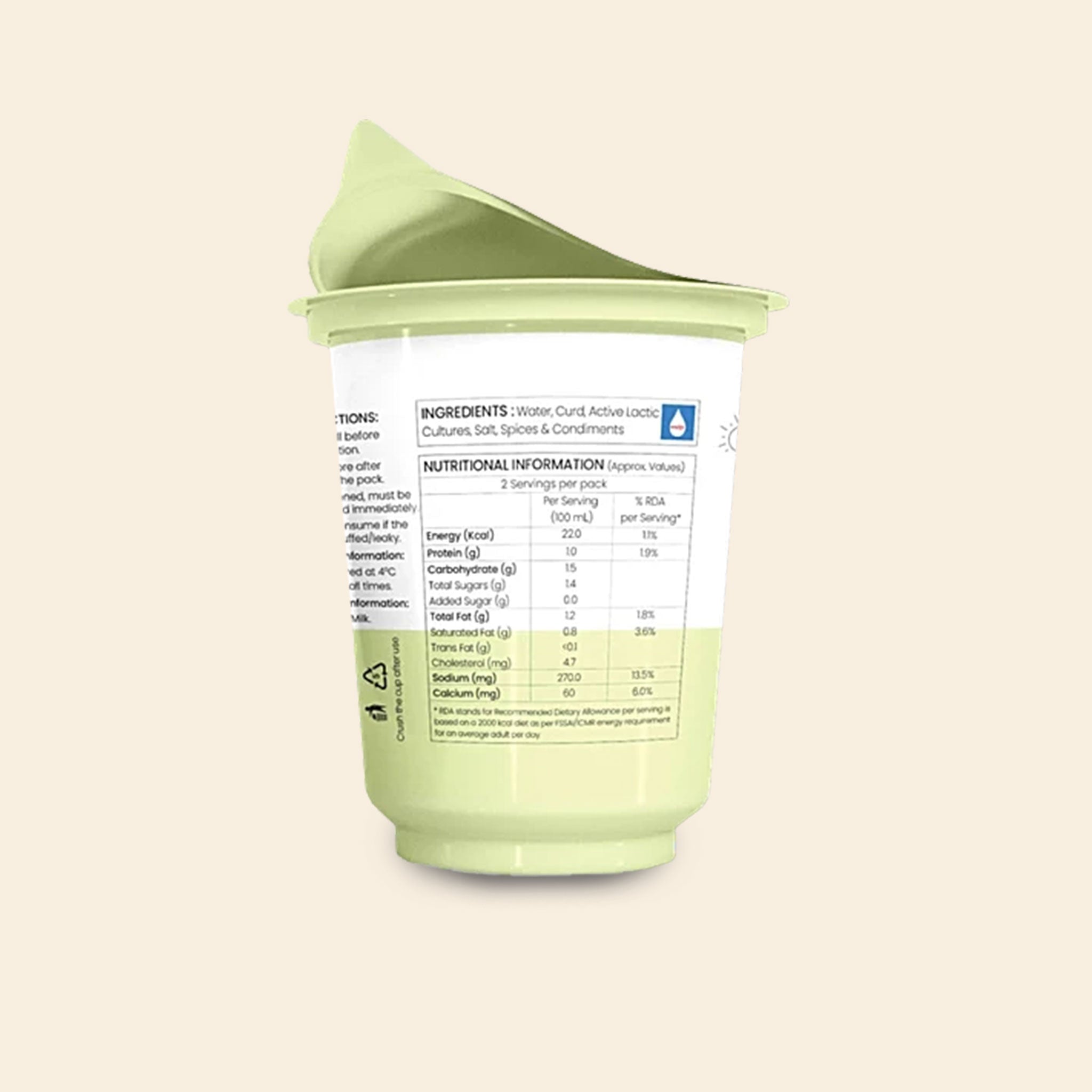 Sids Farm Buttermilk Cup 200 Ml