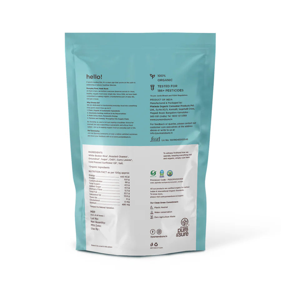 Ps Organic Sweet & Salt Chiwda 100Gms